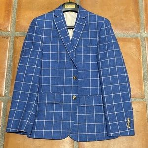 Boy’s Navy Blue Suit Jacket/Blazer-Dillard’s Class Club Gold Label-Size 14